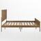 Flash Furniture Fiona Light Brown King Size Solid Wood Platform Bed Frame w/Headboard, Footboard, Slatted Bottom MG-0900-29-KB-ANTOAK-GG - alternate 2